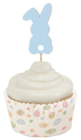 Aperçu: 12 Cupcake Topper Lapin de Pâques