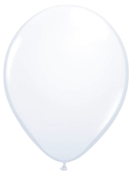 10 globos blancos Helene 30cm