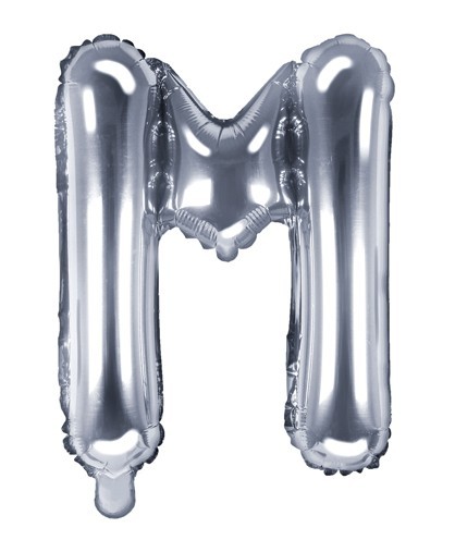 Folieballon M sølv 35cm