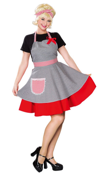 Retro apron with hair band