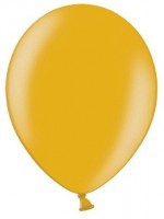 Vorschau: 100 Partystar metallic Ballons gold 27cm
