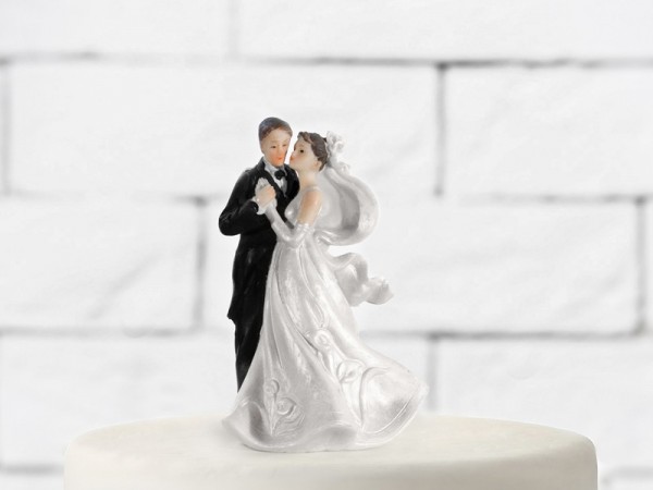 Zakochana para ślubna Dekoracja tortu 11cm