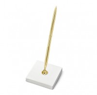 Voorvertoning: Crème pennenhouder met gouden pin