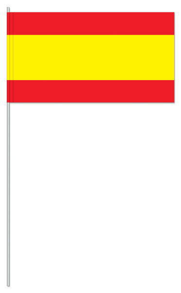 10 drapeaux en papier d'Espagne 39cm