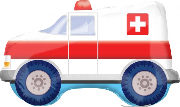 Stabballon Eilender Krankenwagen
