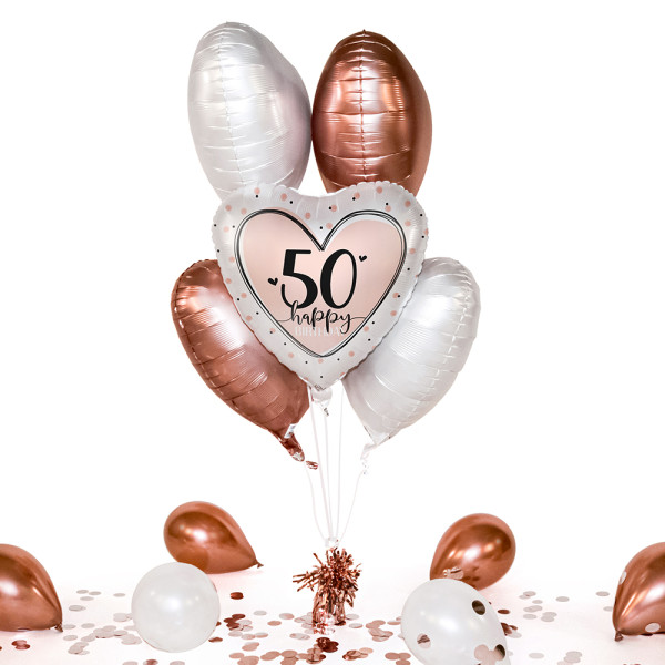 Heliumballon in der Box Glossy Heart 50