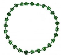Grüne Kleeblatt Halskette