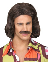 70s sugar daddy wig with mustache