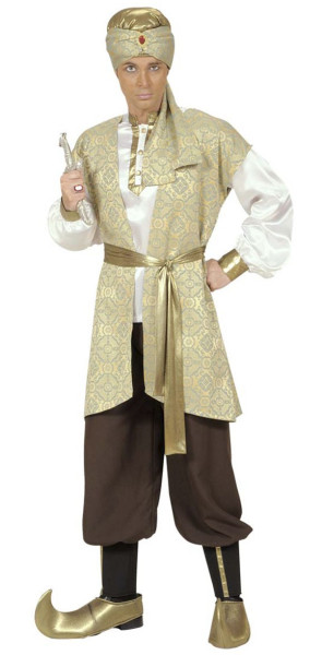 Costume da principe persiano dorato da uomo 3
