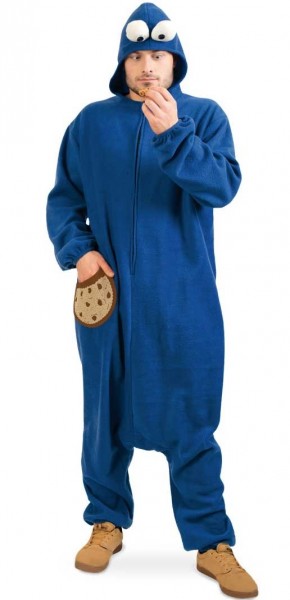 Vuxen Cookie Monster Kostym