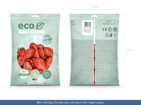 Förhandsgranskning: 100 eko pastell ballonger ljusröda 30cm
