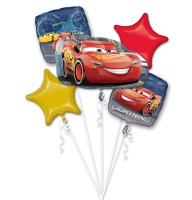 5 Ballons aluminium Cars Lightning McQueen