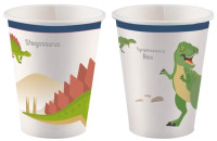 8 paper cups Happy Dinosaur 250ml