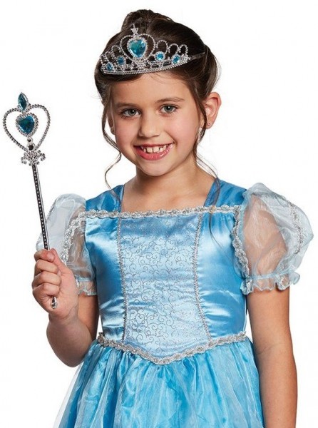 Blå prinsessdiadem