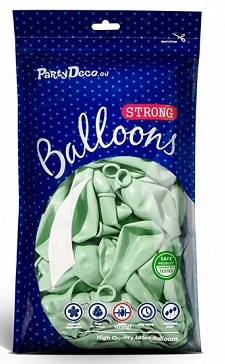10 palloncini Partylover menta 27 cm 4