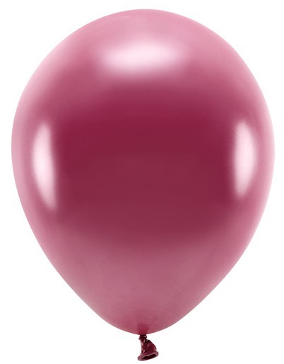 100 Eco metallic Ballons brombeere 26cm