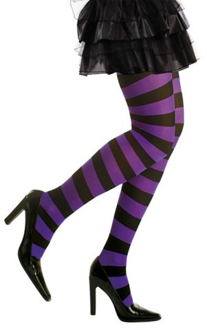 Collants Lena violet-noir