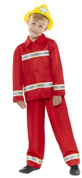 Fire brigade children's costume in red