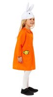 Costume da bambina Miffy coniglio arancione