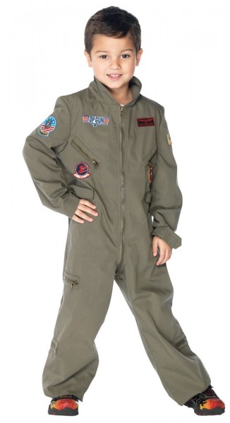Taylor fighter jet pilot overall child costume