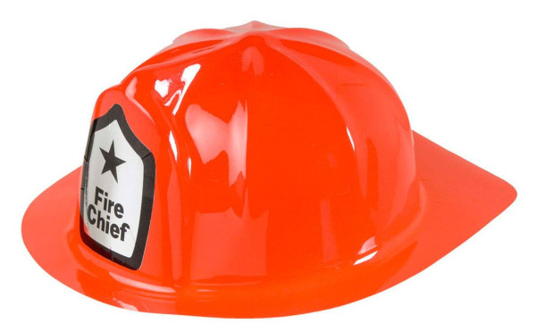 Red fire helmet for adults