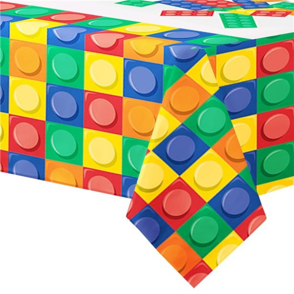 Mantel de cubos de colores 2,6 x 1,37 m