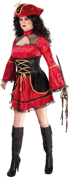 Disfraz de dama pirata rosie