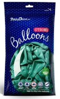 Vorschau: 20 Partystar metallic Ballons grün 27cm
