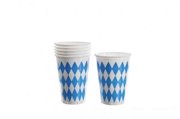 10 vasos de plástico Hüttengaudi 200ml