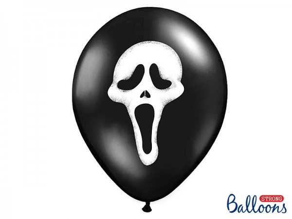 50 ballons Screaming Ghost 30cm