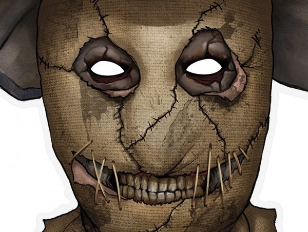 Paper mask horror scarecrow 32x37cm 2