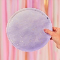 Preview: 8 party plates purple ombre 24cm