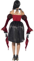 Oversigt: Elegant Harlequin Lady Gothica kostume