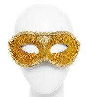 Vista previa: Máscara de ojo de bola enmascarada dorada brillante