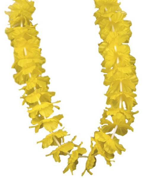 Hawaiianische Blumenkette Gelb