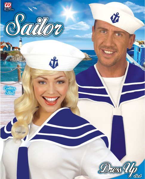 Sailor collar & sailor hat set