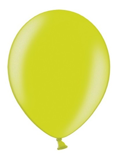 100 Ballons Metallic Apfelgrün 30cm
