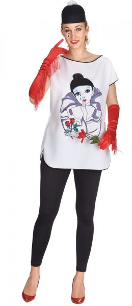 Costume femme pantomime Pierrot