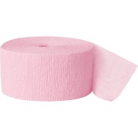Vista previa: Serpentina de papel crepé Fiesta rosa claro 24,6m