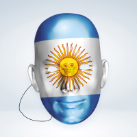 Preview: Argentina paper mask
