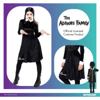 Anteprima: Costume da mercoledì Addams da donna