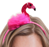 Vorschau: Haarreif Sparkling Flamingo Pink