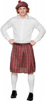 Red tartan skirt
