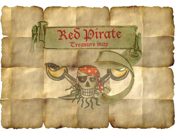4 Sebastian sabers pirate treasure map