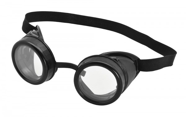 Aviator goggles retro style black