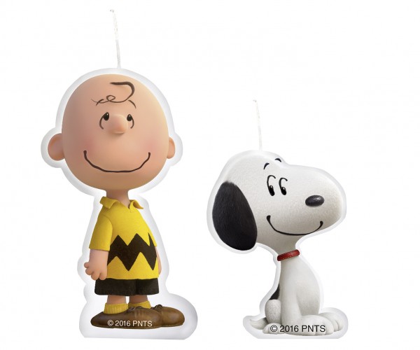 Vela Peanuts Snoopy y Charlie Brown fiesta de cumpleaños infantil