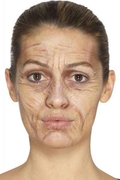 Realistic wrinkle make-up set 3-part 4