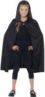 Preview: Black cape with hood for children
