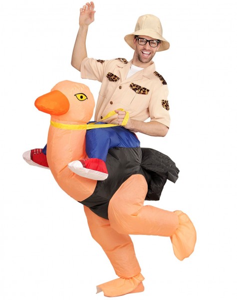 Disfraz de avestruz safari inflable