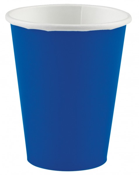 20 Paper Cups Amalia Royal Blue 266ml